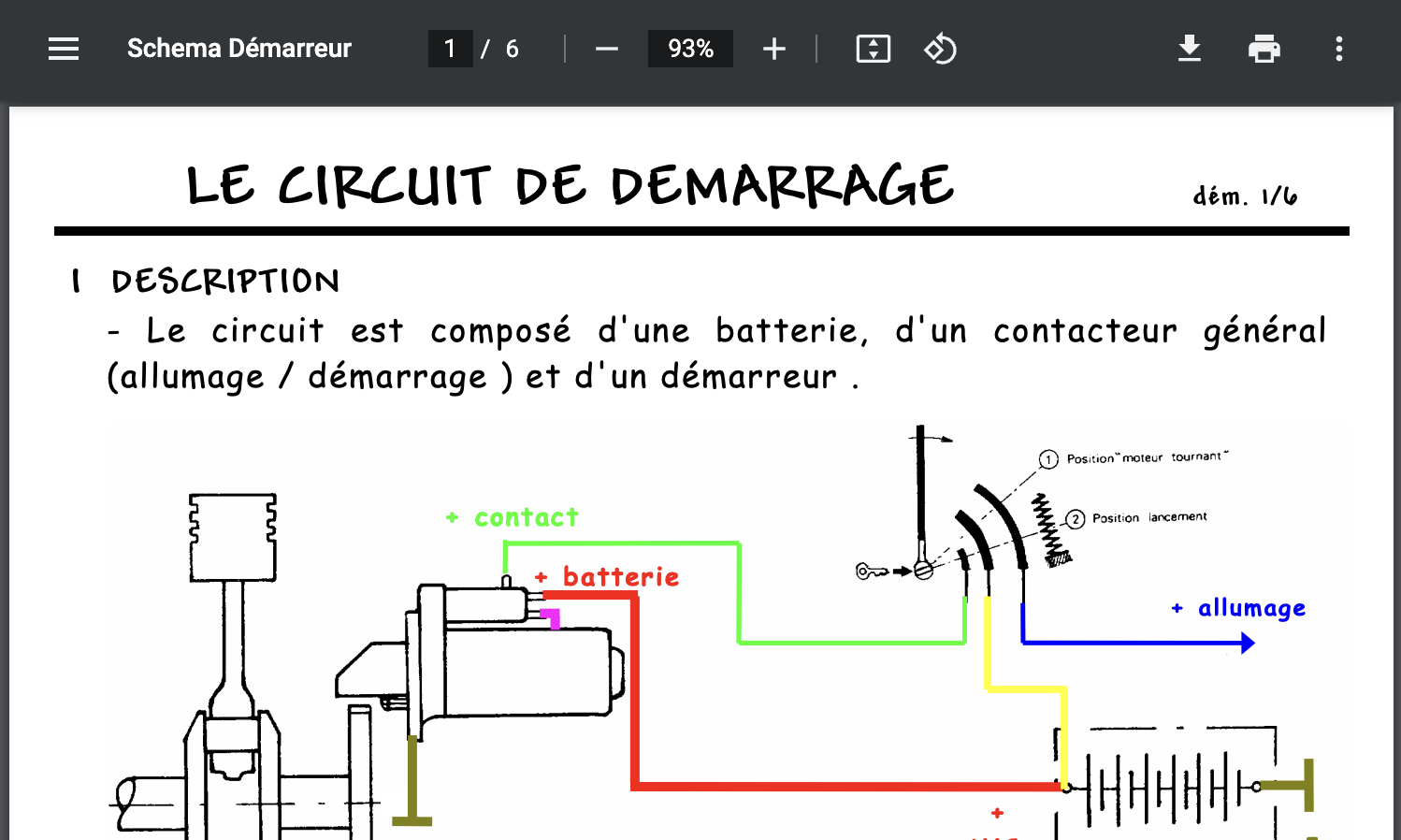 Schema Demarreur PDF